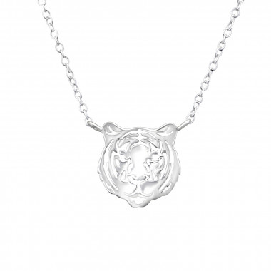 Tiger - 925 Sterling Silver Silver Necklaces SD43755