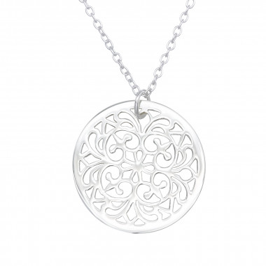 Arabesque - 925 Sterling Silver Silver Necklaces SD43761