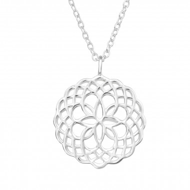 Filigree - 925 Sterling Silver Silver Necklaces SD43798