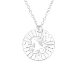 Capricorn Zodiac Sign - 925 Sterling Silver Silver Necklaces SD43931