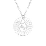 Pisces Zodiac Sign - 925 Sterling Silver Silver Necklaces SD43933