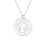 Virgo Zodiac Sign - 925 Sterling Silver Silver Necklaces SD43939