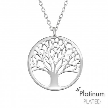 Tree Of Life - 925 Sterling Silver Silver Necklaces SD44120
