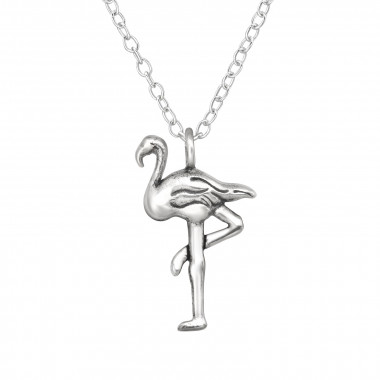 Flamingo - 925 Sterling Silver Silver Necklaces SD44141