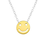 Smiley - 925 Sterling Silver Silver Necklaces SD44142