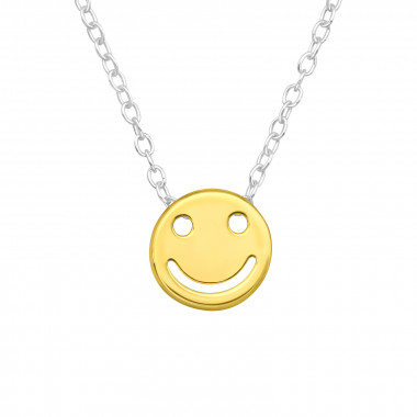 Smiley - 925 Sterling Silver Silver Necklaces SD44142