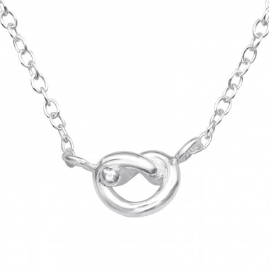 Knot - 925 Sterling Silver Silver Necklaces SD44185