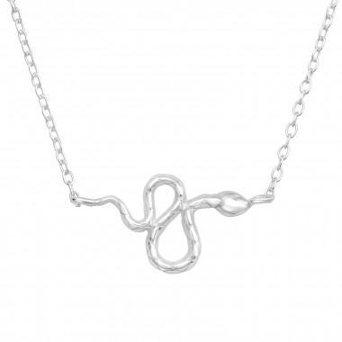 Snake - 925 Sterling Silver Silver Necklaces SD44187