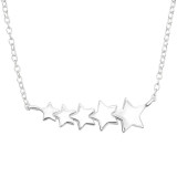 Stars - 925 Sterling Silver Silver Necklaces SD44189