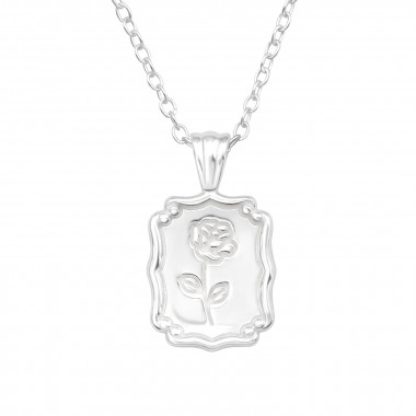 Rose - 925 Sterling Silver Silver Necklaces SD44194