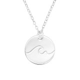 Wave - 925 Sterling Silver Silver Necklaces SD44252