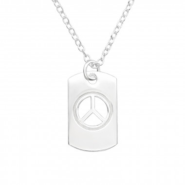 Peace - 925 Sterling Silver Silver Necklaces SD44256