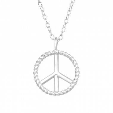 Peace - 925 Sterling Silver Silver Necklaces SD44535