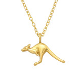 Kangaroo - 925 Sterling Silver Silver Necklaces SD44544