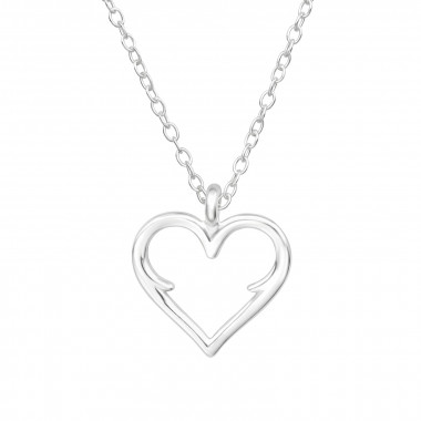 Heart - 925 Sterling Silver Silver Necklaces SD44683