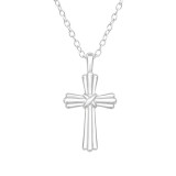 Cross - 925 Sterling Silver Silver Necklaces SD44704