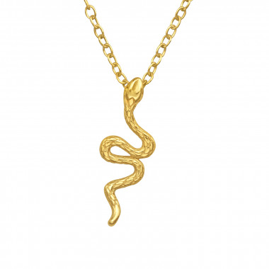 Snake - 925 Sterling Silver Silver Necklaces SD44785