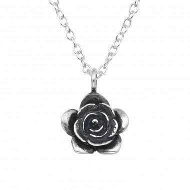 Rose - 925 Sterling Silver Silver Necklaces SD44865