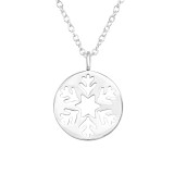 Snowflake - 925 Sterling Silver Silver Necklaces SD44866