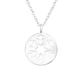 Snowflake - 925 Sterling Silver Silver Necklaces SD44866