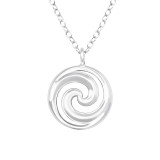 Wave - 925 Sterling Silver Silver Necklaces SD44868