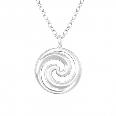 Wave - 925 Sterling Silver Silver Necklaces SD44868