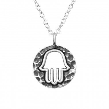 Hamsa - 925 Sterling Silver Silver Necklaces SD44873