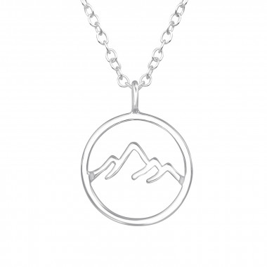 Mountain - 925 Sterling Silver Silver Necklaces SD44949