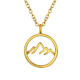 Mountain - 925 Sterling Silver Silver Necklaces SD44950