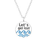 Wave - 925 Sterling Silver Silver Necklaces SD45103