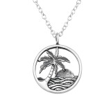 Sea - 925 Sterling Silver Silver Necklaces SD45105