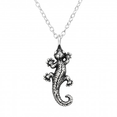 Lizard - 925 Sterling Silver Silver Necklaces SD45109