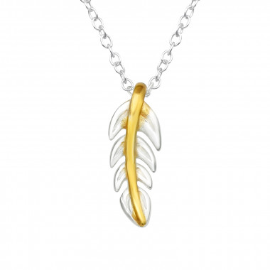 Leaf - 925 Sterling Silver Silver Necklaces SD45190