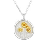 Flower - 925 Sterling Silver Silver Necklaces SD45194