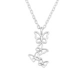 Butterfly - 925 Sterling Silver Silver Necklaces SD45313
