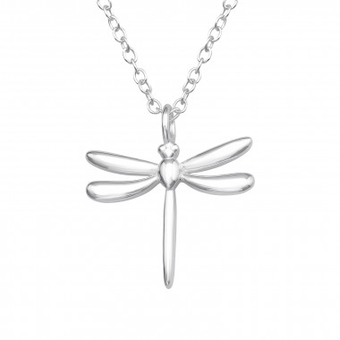 Dragonfly - 925 Sterling Silver Silver Necklaces SD45315