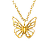 Butterfly - 925 Sterling Silver Silver Necklaces SD45319