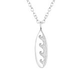 Wave - 925 Sterling Silver Silver Necklaces SD45597