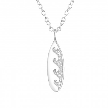Wave - 925 Sterling Silver Silver Necklaces SD45597