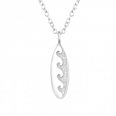 Wave - 925 Sterling Silver Silver Necklaces SD45597