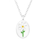 Flower - 925 Sterling Silver Silver Necklaces SD45867