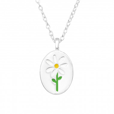 Flower - 925 Sterling Silver Silver Necklaces SD45867