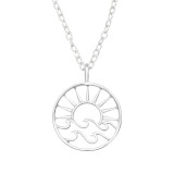 Sunset - 925 Sterling Silver Silver Necklaces SD46282