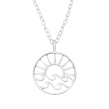 Sunset - 925 Sterling Silver Silver Necklaces SD46282