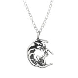 Surfer Girl - 925 Sterling Silver Silver Necklaces SD46284