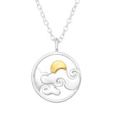 Clouded Sun - 925 Sterling Silver Silver Necklaces SD46487