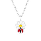 Ladybug & Daisy - 925 Sterling Silver Silver Necklaces SD46612