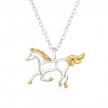 Horse - 925 Sterling Silver Silver Necklaces SD46615