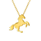 Horse - 925 Sterling Silver Silver Necklaces SD46640