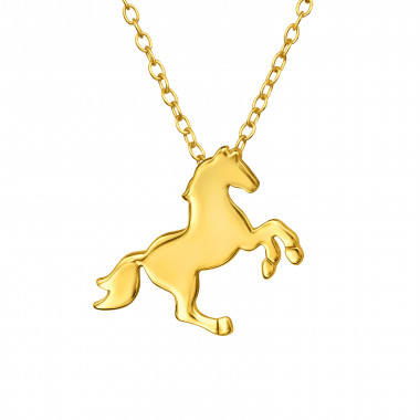 Horse - 925 Sterling Silver Silver Necklaces SD46640